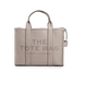 Sk&oacute;rzana torebka damska Marc Jacobs The Leather Medium Tote Bag Wolf Cement