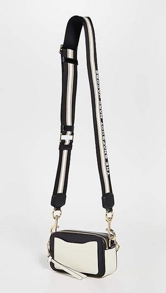 Sk&oacute;rzana torebka damska Marc Jacobs The Snapshot New Cloud White Multi