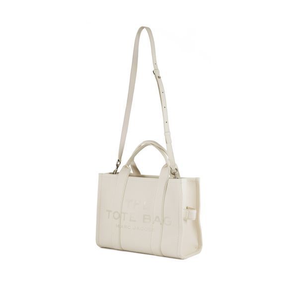 Torebka damska Marc Jacobs The Medium Tote Bag Leather Cotton Silver