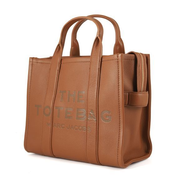 Sk&oacute;rzana torebka damska Marc Jacobs The Leather Medium Tote brązowa