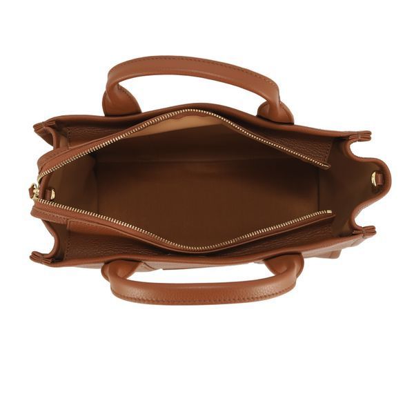 Sk&oacute;rzana torebka damska Marc Jacobs The Leather Medium Tote brązowa
