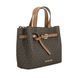 Torebka damska Michael Kors Emilia Small Logo Satchel brązowa