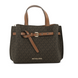 Torebka damska Michael Kors Emilia Small Logo Satchel brązowa