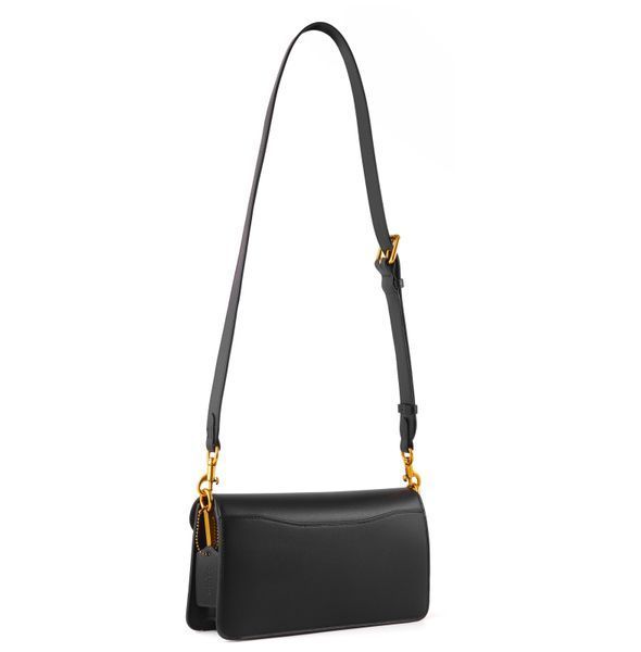 Torba damska sk&oacute;rzana Coach Tabby Shoulder Bag 26 Signature Canvas Tan/Czarny