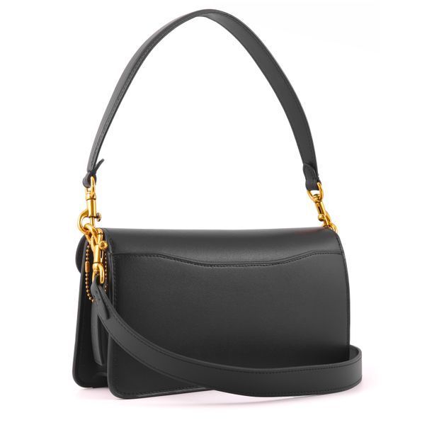 Torba damska sk&oacute;rzana Coach Tabby Shoulder Bag 26 Signature Canvas Tan/Czarny