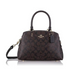 Sk&oacute;rzana torebka Coach Mini Lillie Carryall ciemnobrązowa
