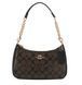 Torba Coach Teri Shoulder Bag Signature Canvas Walnut/Czarny